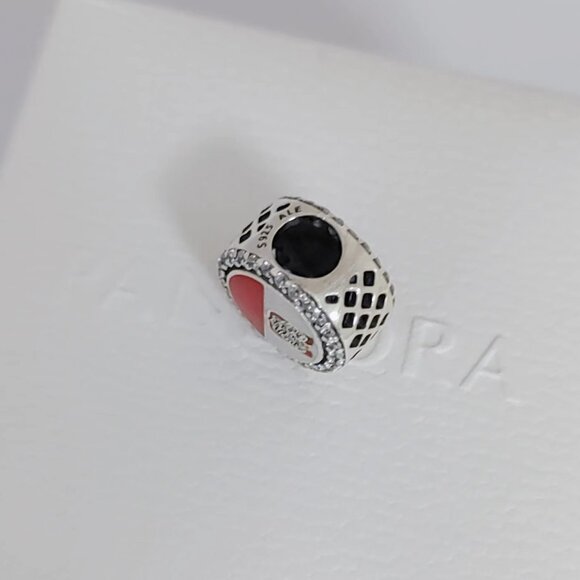 Pandora Poland Flag Exclusive Travel Charm Bracelet Pendant S925 Silver with box - Picture 4 of 7